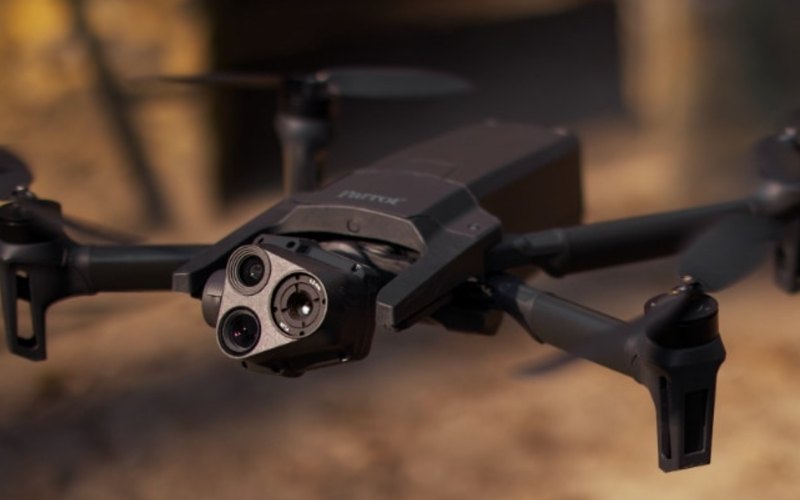 Drone with a multi-sensor camera